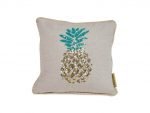 pineapple-sequined pillow